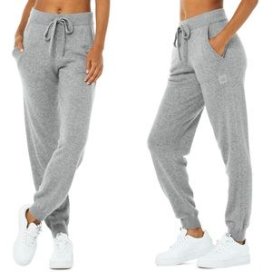 Alo Yoga High Waist Cashmere Jet Set Pant Heather Grey